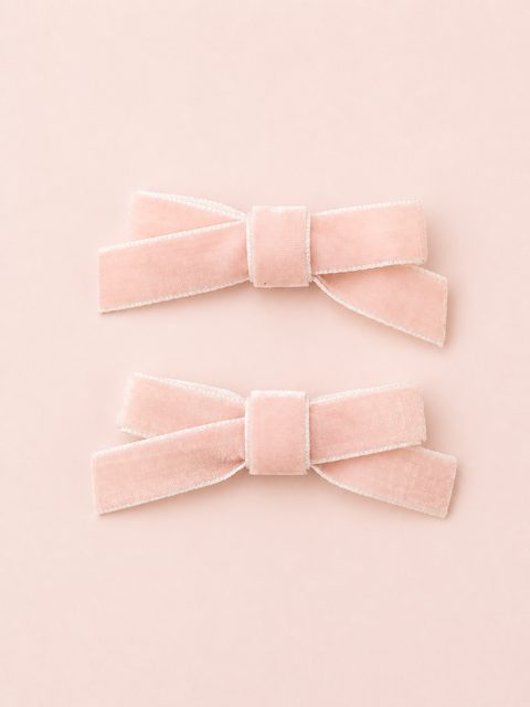 Laco Ludovica veludo rosa blush, tamanho PP, Casa Fiocco